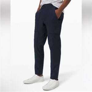 Lululemon Pants Mens Large Blue Bowline Utilitech 29" Casual Drawstring  Travel